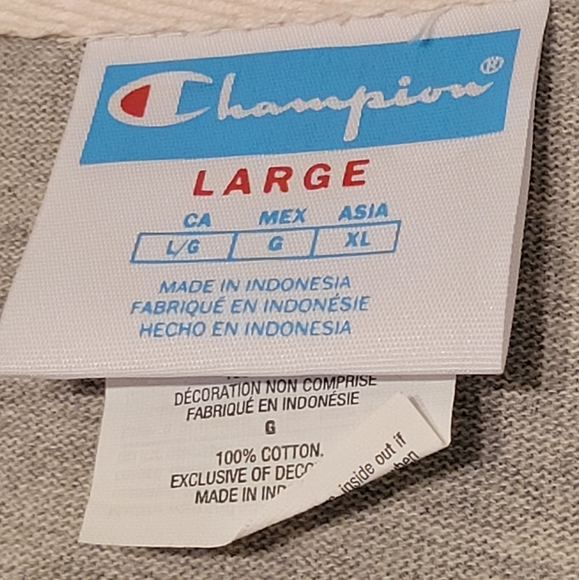 NWT Champion Long Sleeve Grey Shirt Mens Size Large - Picture 4 of 9